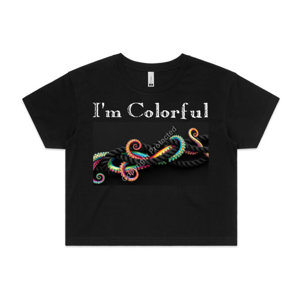 I'm Colorful - AS Colour - Women's Crop Tee Thumbnail